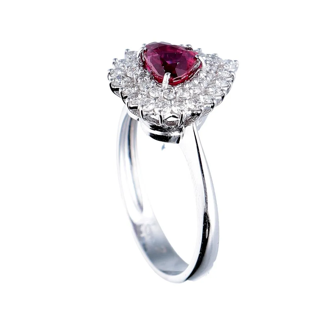 Anello Oro & Co in oro bianco con diamanti ct 0,55 mis 14