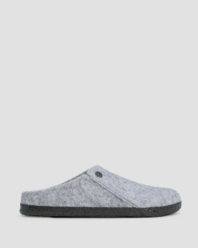 Kapcie wełniane damskie Birkenstock Zermatt Shearling FE Narrow 1015086-grau