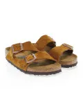 Sandalo basso Birkenstock ARIZONA SOFT FOOTBED in camoscio ocra